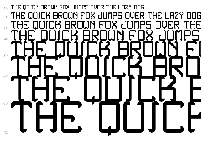 Noxtrey Auf TFB font waterfall